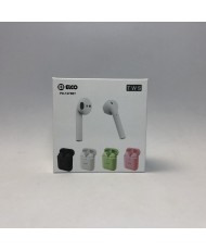 Auricular Bluetooth Doble Elco Blanco