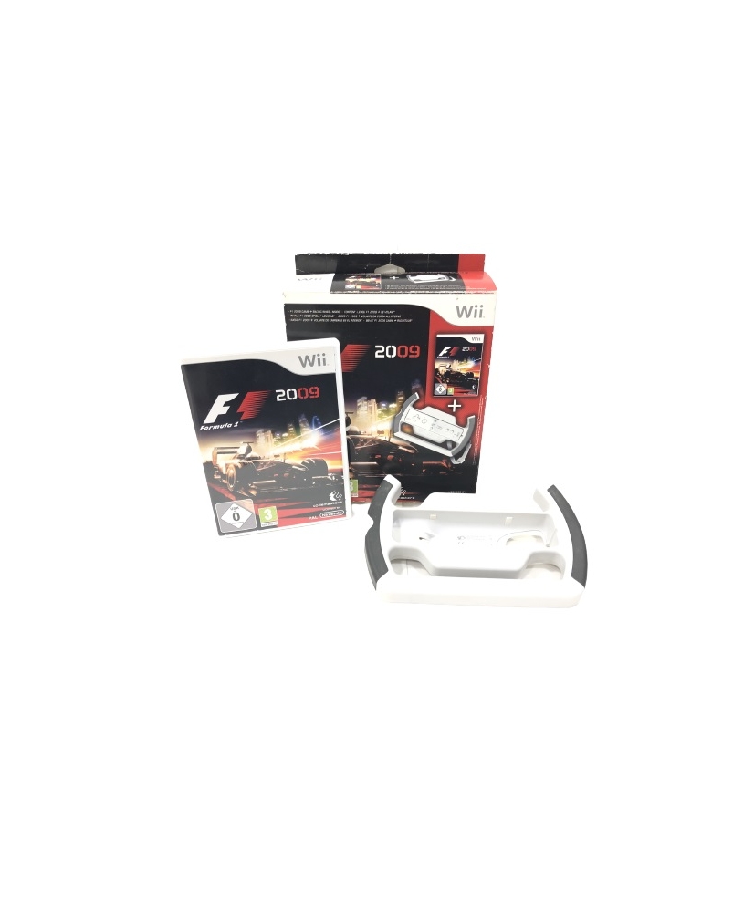 JUEGO NINTENDO WII FORMULA 2009 CON VOLANTE
